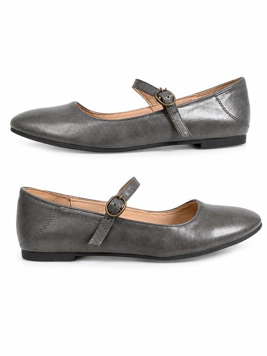 Shoes - R Women’s Mary Jane Flats Size 7.5 Gray Color Ballet Flats Office Work Casual